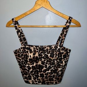 5th Culture Cheetah Print Crop Top